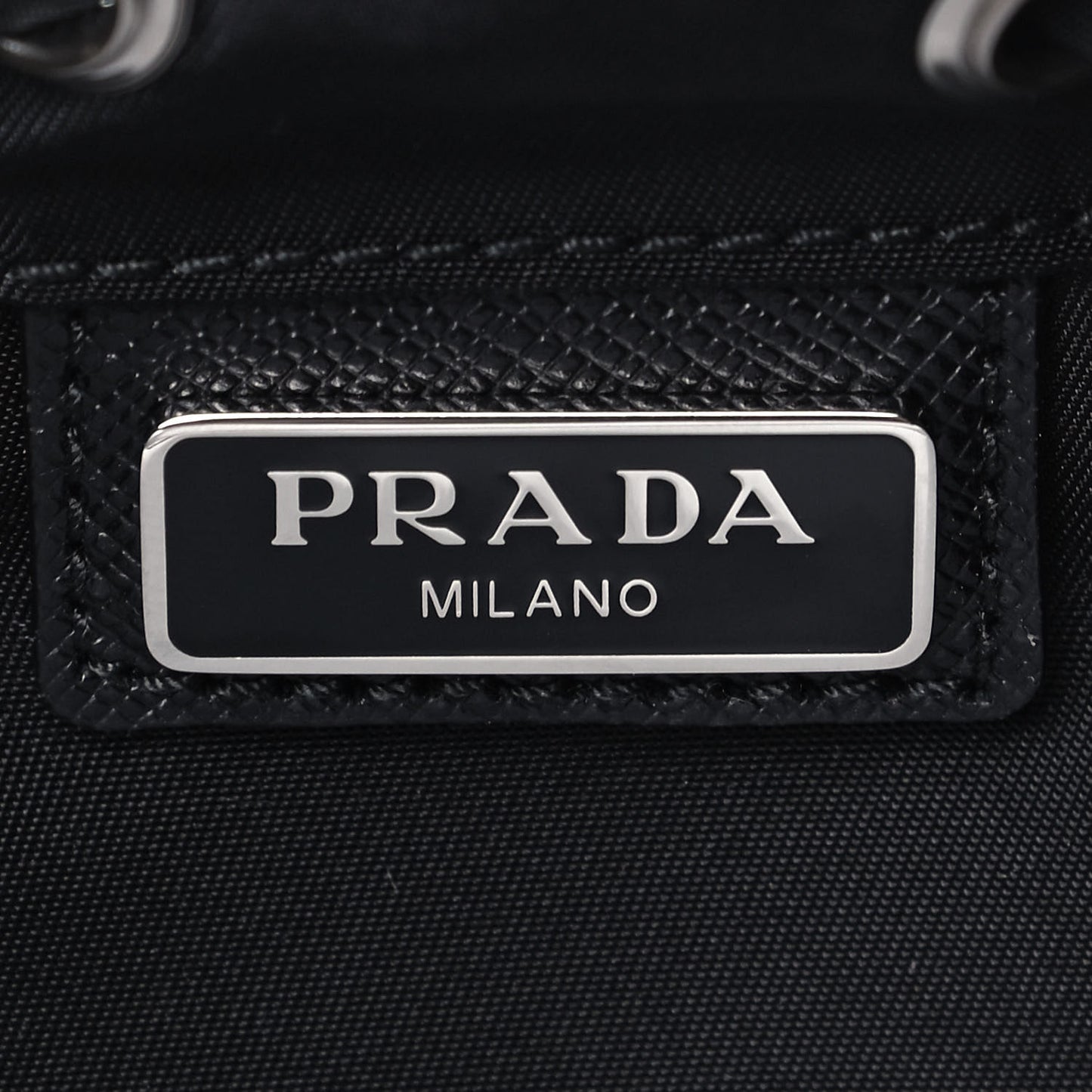 Nylon Vela Drawstring Pouch Black