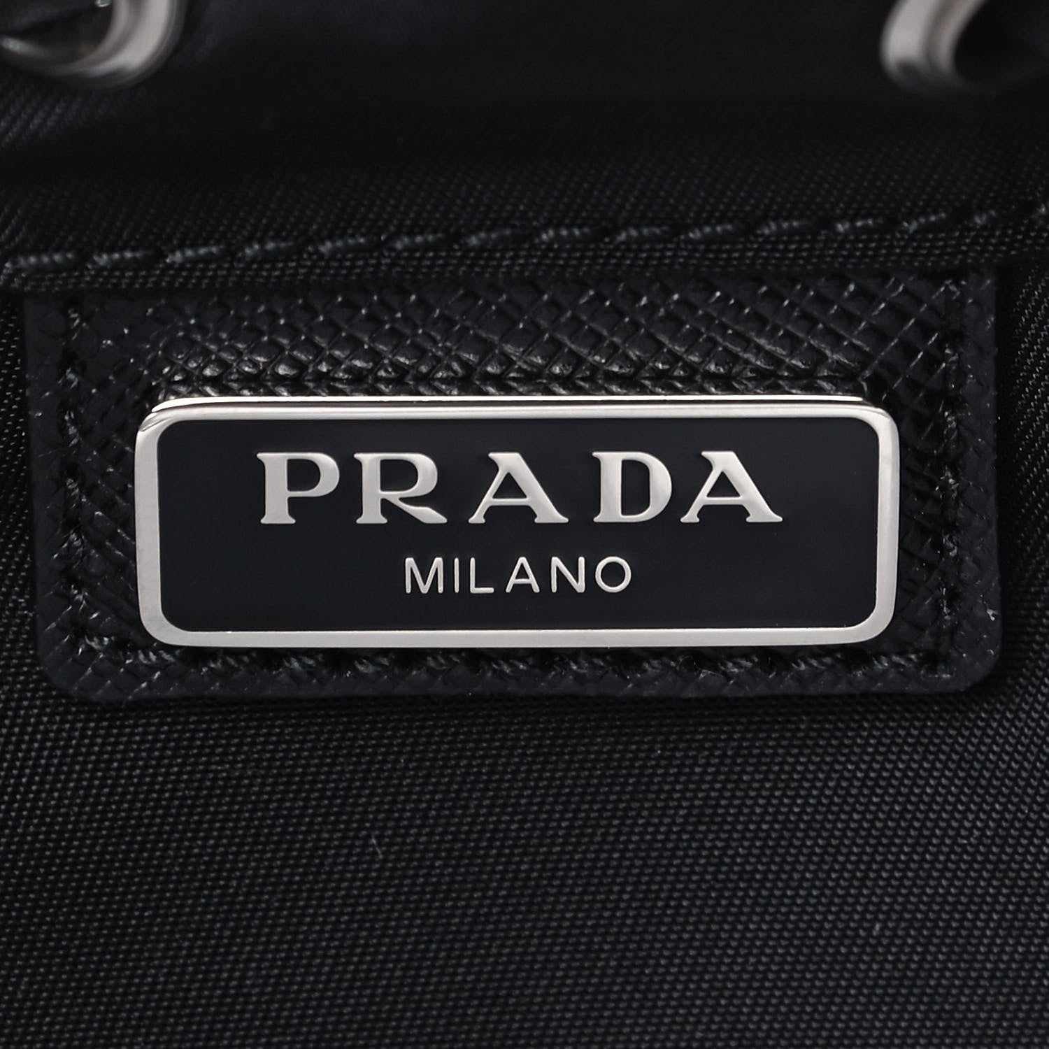 Prada Nylon Vela Drawstring Pouch Black 5 of 8