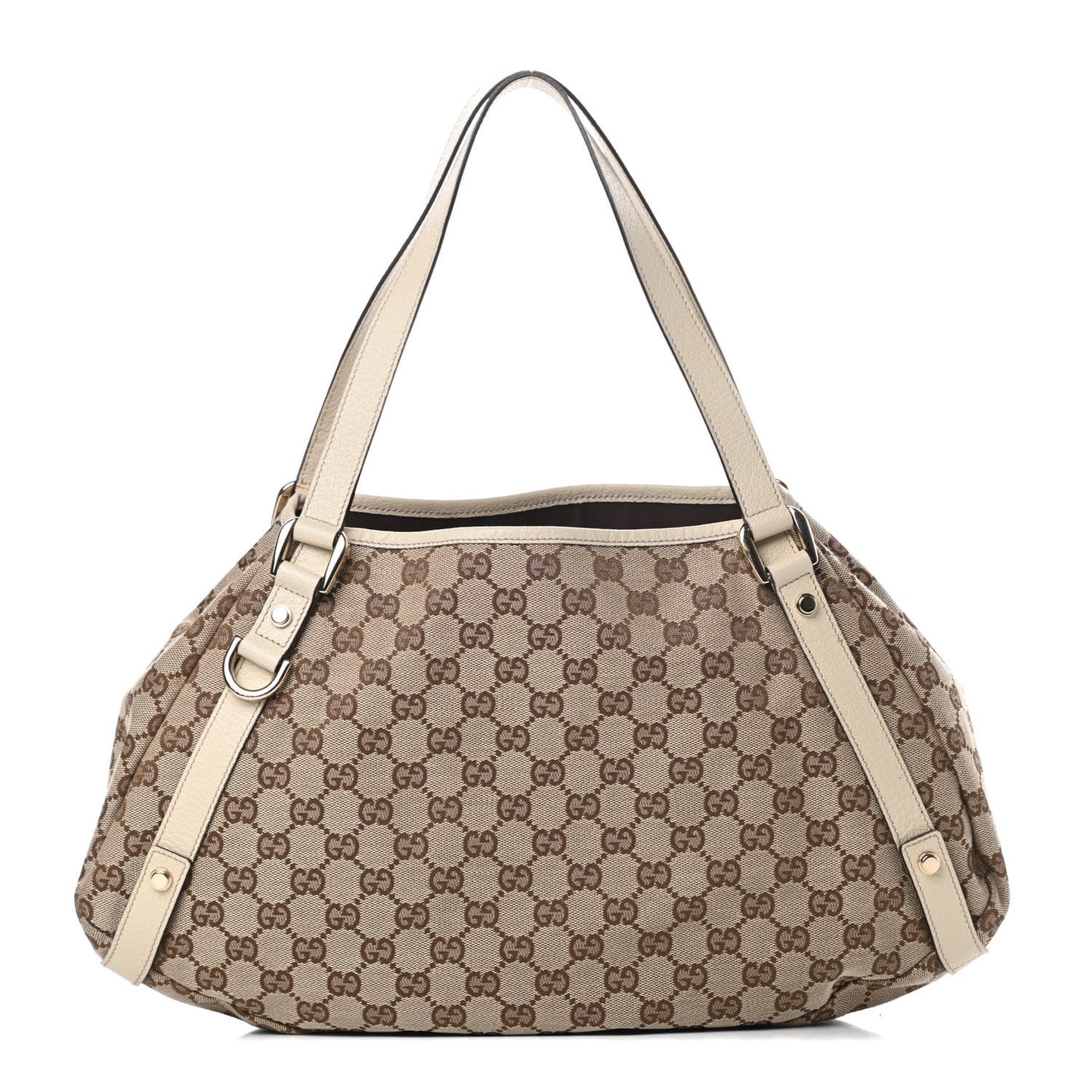 Monogram Medium Abbey Shoulder Bag Off White
