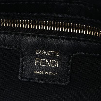Fendi Nappa FF 1974 Embossed Baguette Black 6 of 11