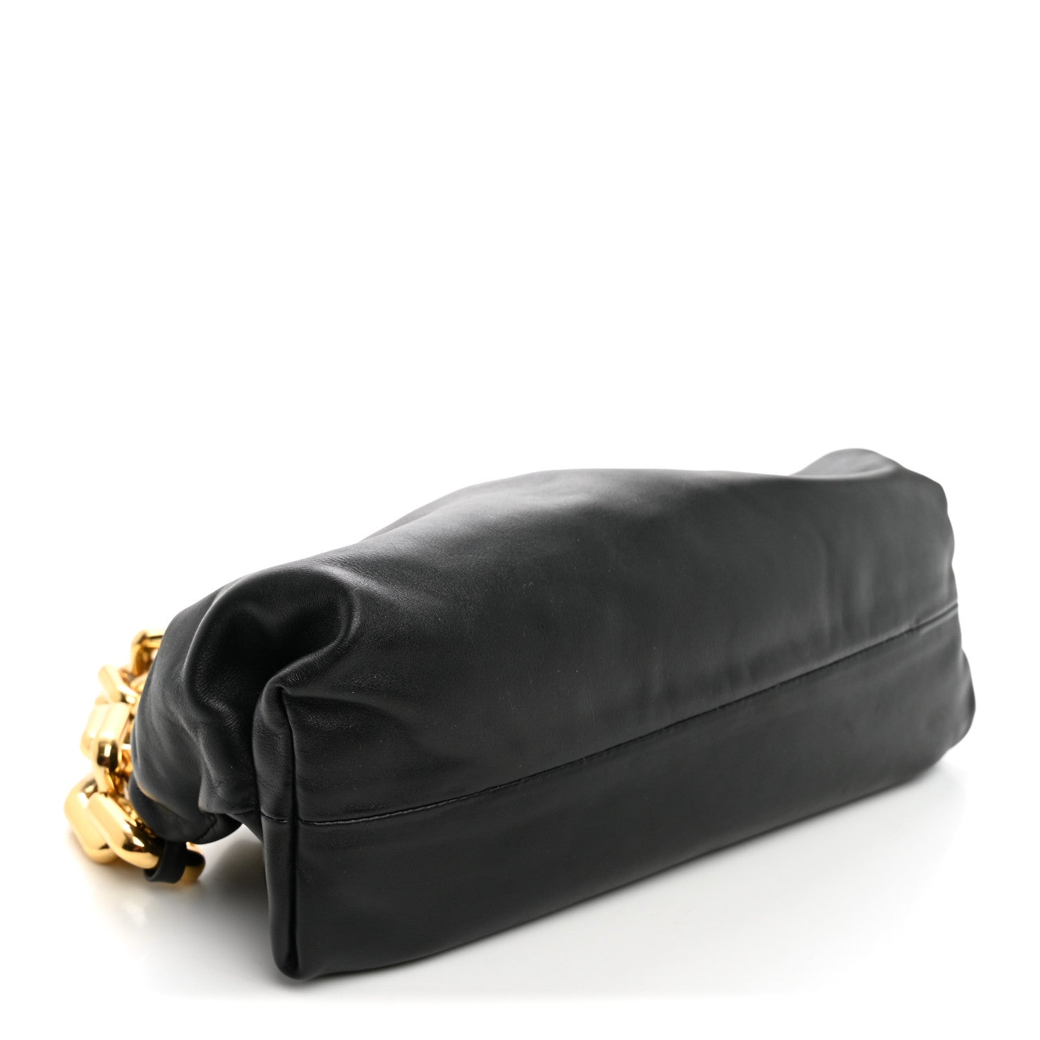 Bottega Veneta Calfskin The Pouch Chain Black 4 of 10