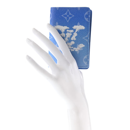 Louis Vuitton Monogram Clouds Pocket Organizer Blue 2 of 7