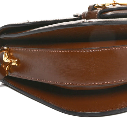 Gucci GG Supreme Monogram Horsebit 1955 Shoulder Bag Beige Brown Sugar 9 of 10