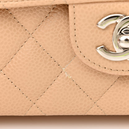 Chanel Caviar Quilted Medium Double Flap Beige 11 of 12