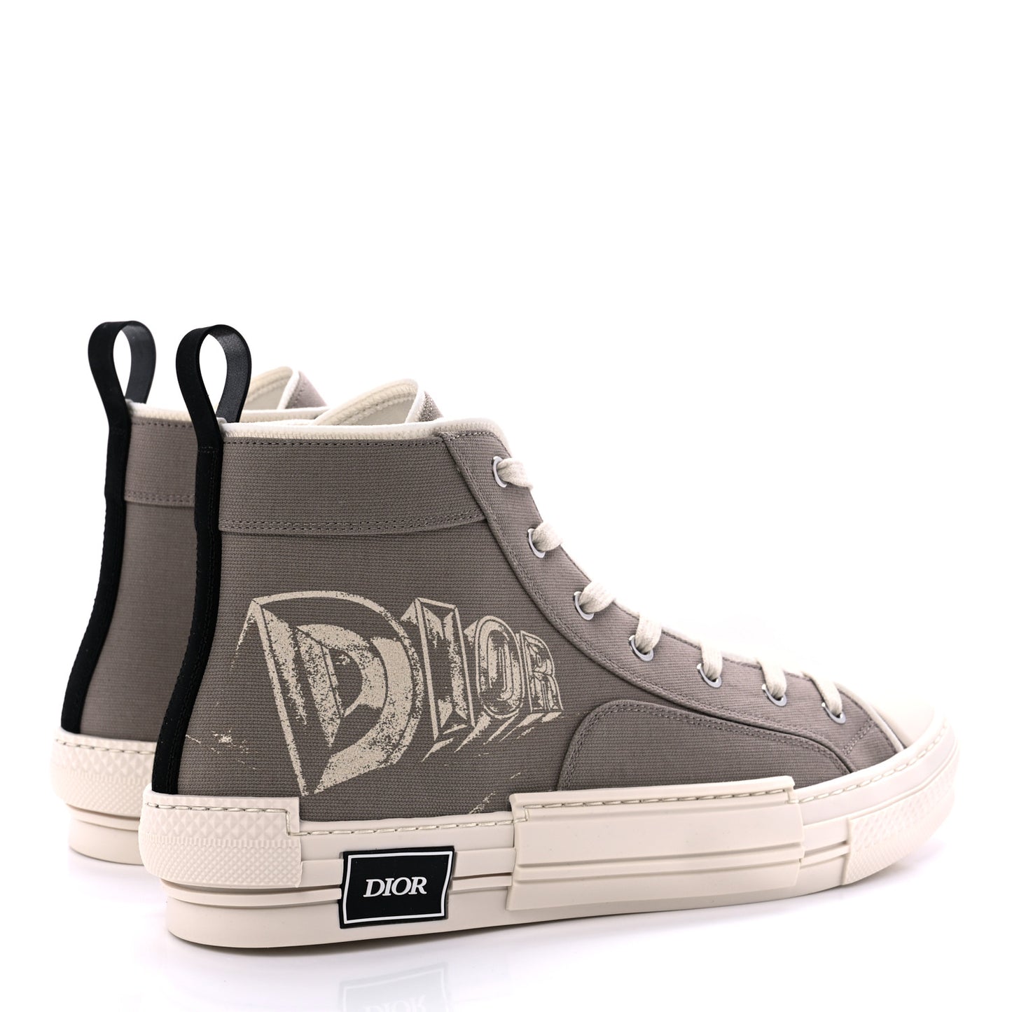 Canvas AsteroDior Mens B23 High Top Sneakers 45 Beige