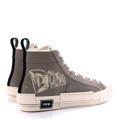 Christian Dior Canvas AsteroDior Mens B23 High Top Sneakers 45 Beige 4 of 8
