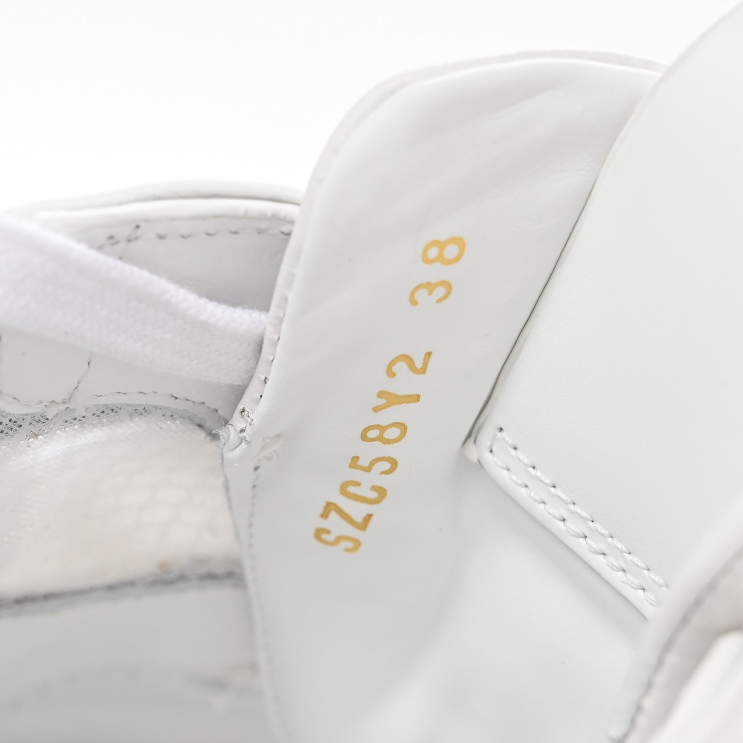 Calfskin Womens VL7N Sneakers 38 White Ice