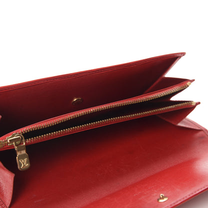 Louis Vuitton Epi Sarah Wallet Castillan Red 5 of 9