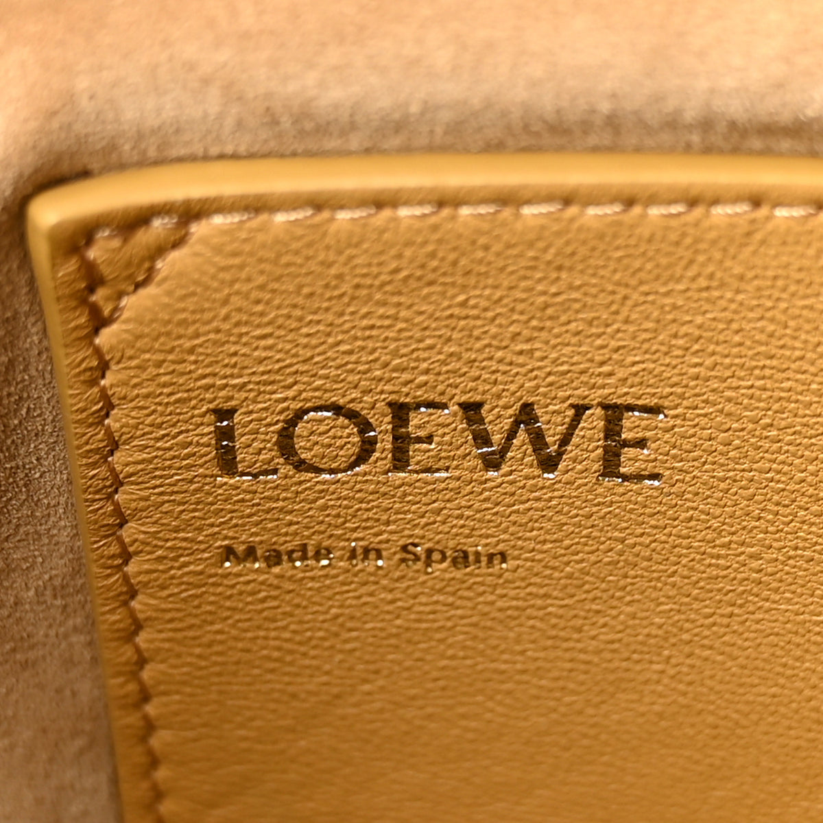 Loewe Mellow Nappa Lambskin Flamenco Bucket Bag Sahara 6 of 9