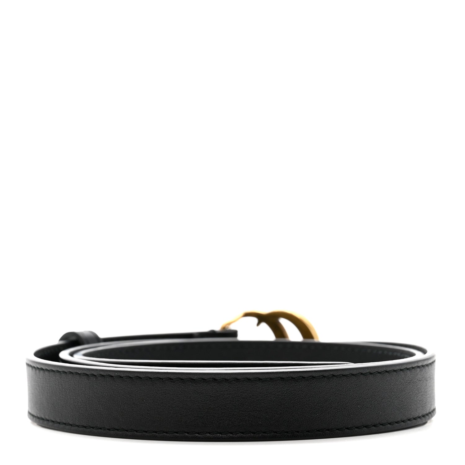 Gucci Calfskin Double G 20mm Belt 80 32 Black 1879932 – FASHIONPHILE