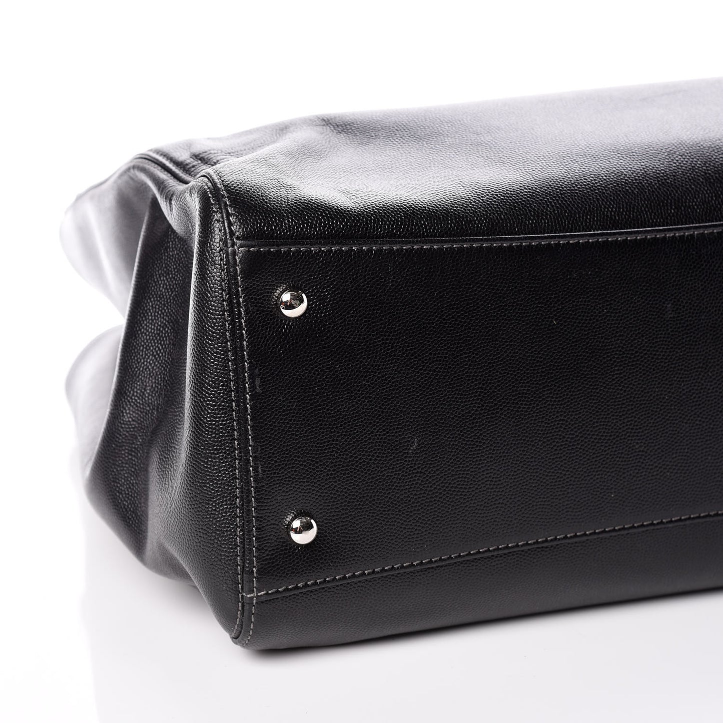 Caviar Large Cerf Executive Shopper Tote Black