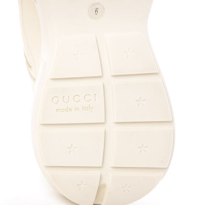 Gucci Calfskin Interlocking G Logo Mens Rhyton Sneakers 6 Ivory 6 of 10
