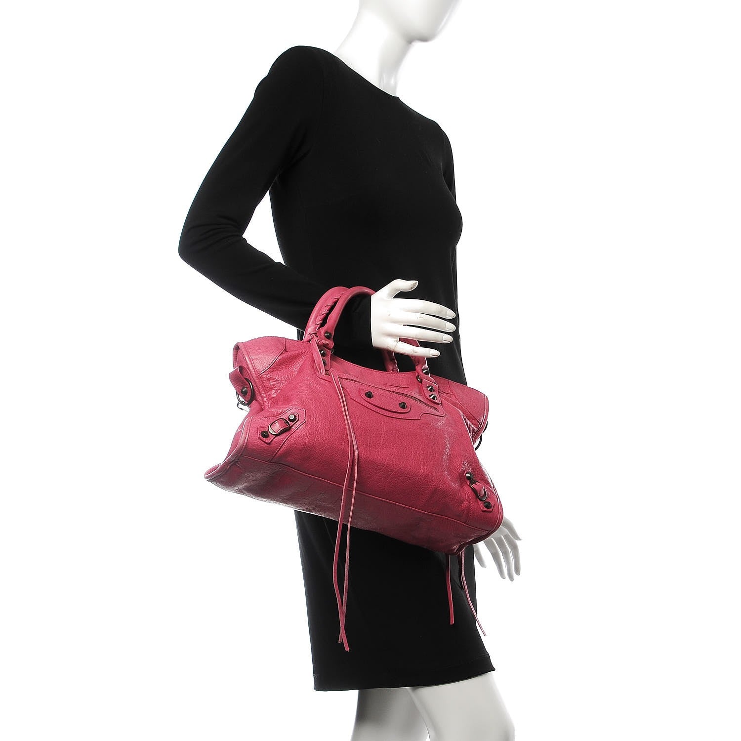 Balenciaga Agneau Classic Hardware City Cyclamen Fucsia 3 of 12