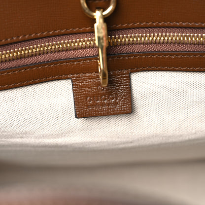 Gucci GG Supreme Monogram Fake/Not Large Retro Interlocking G Tote Bag Beige Brown Sugar 6 of 10