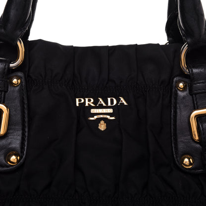 Prada Tessuto Nylon Gaufre Tote Black 11 of 20
