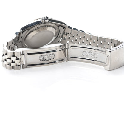 Rolex Stainless Steel 18K White Gold 36mm Oyster Perpetual Datejust Watch Silver 16234 5 of 6