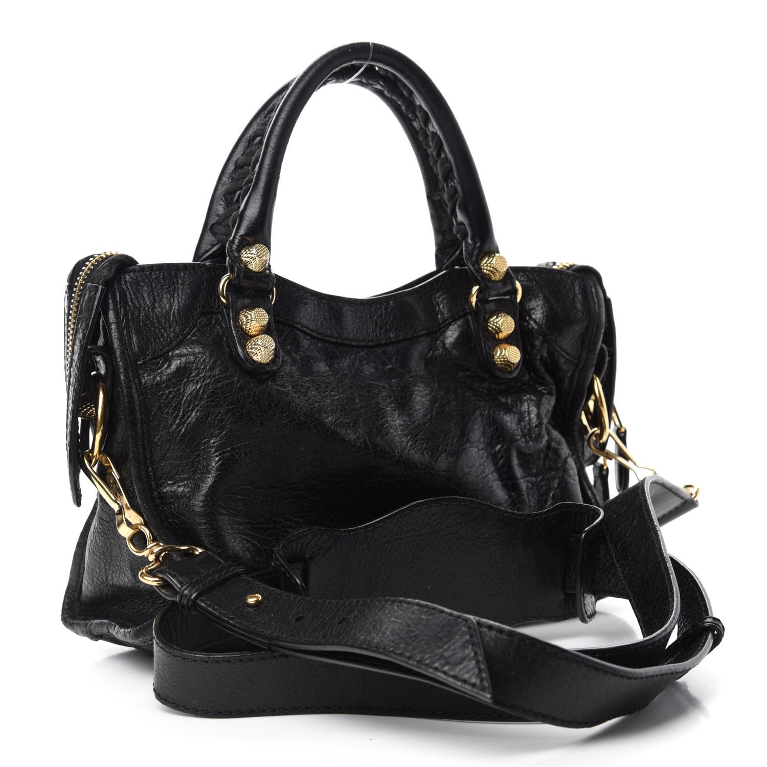 Balenciaga Agneau Giant 12 Gold Hardware Mini City Black 3 of 10