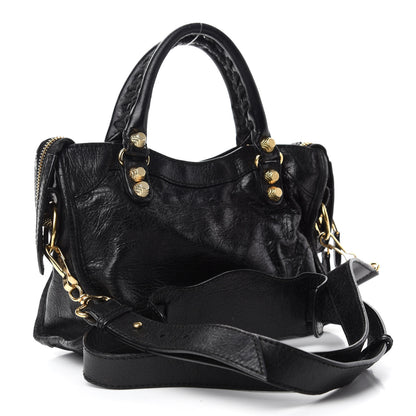 Balenciaga Agneau Giant 12 Gold Hardware Mini City Black 3 of 10