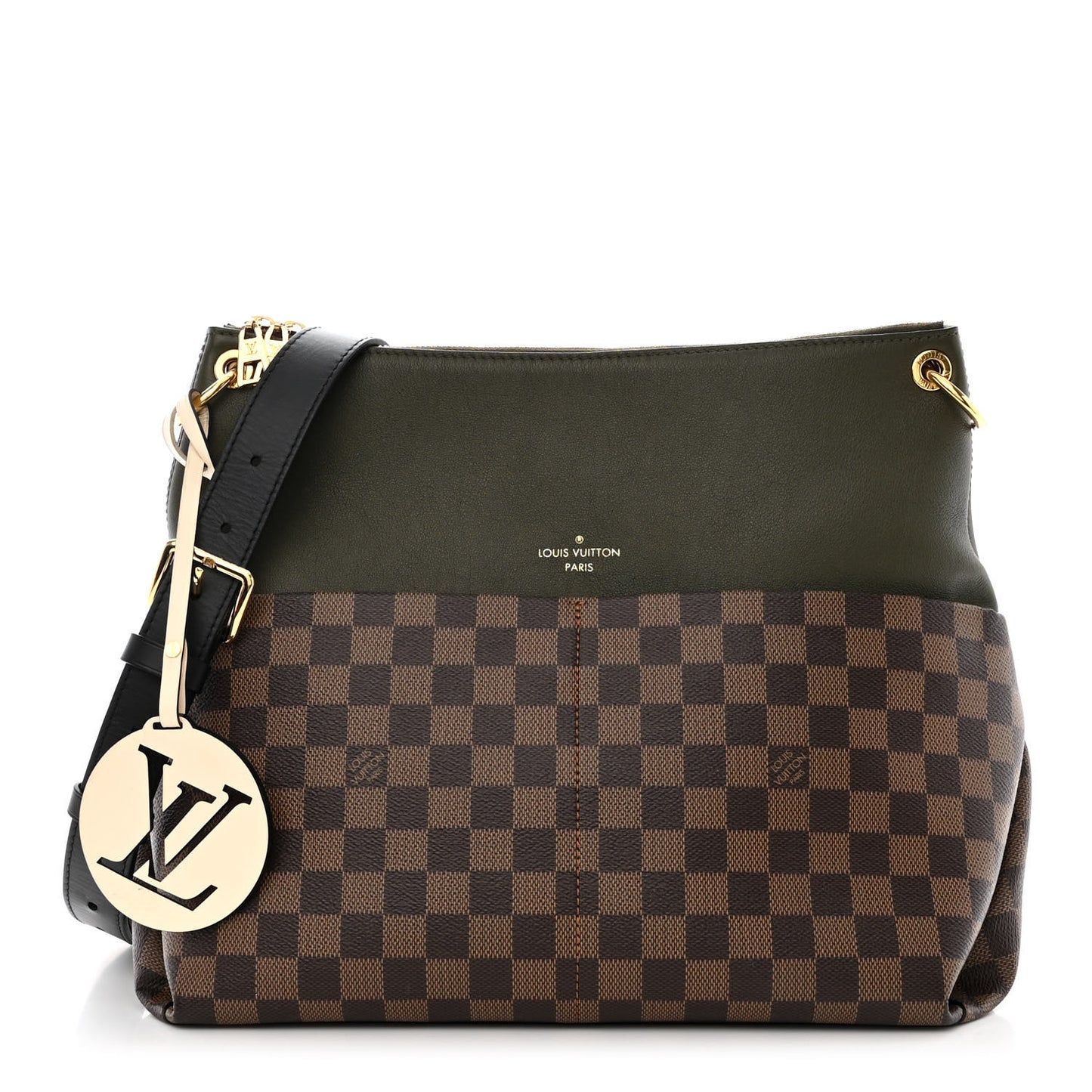 Damier Ebene Calfskin Maida Khaki