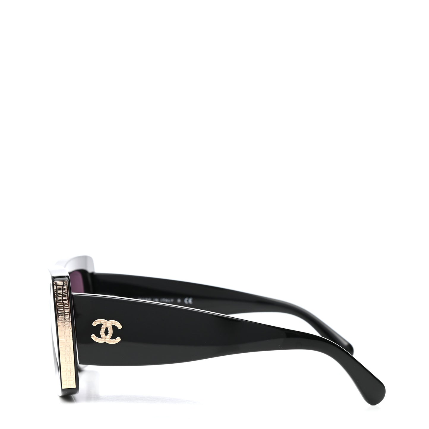 Acetate Rectangle Sunglasses 5435 Black