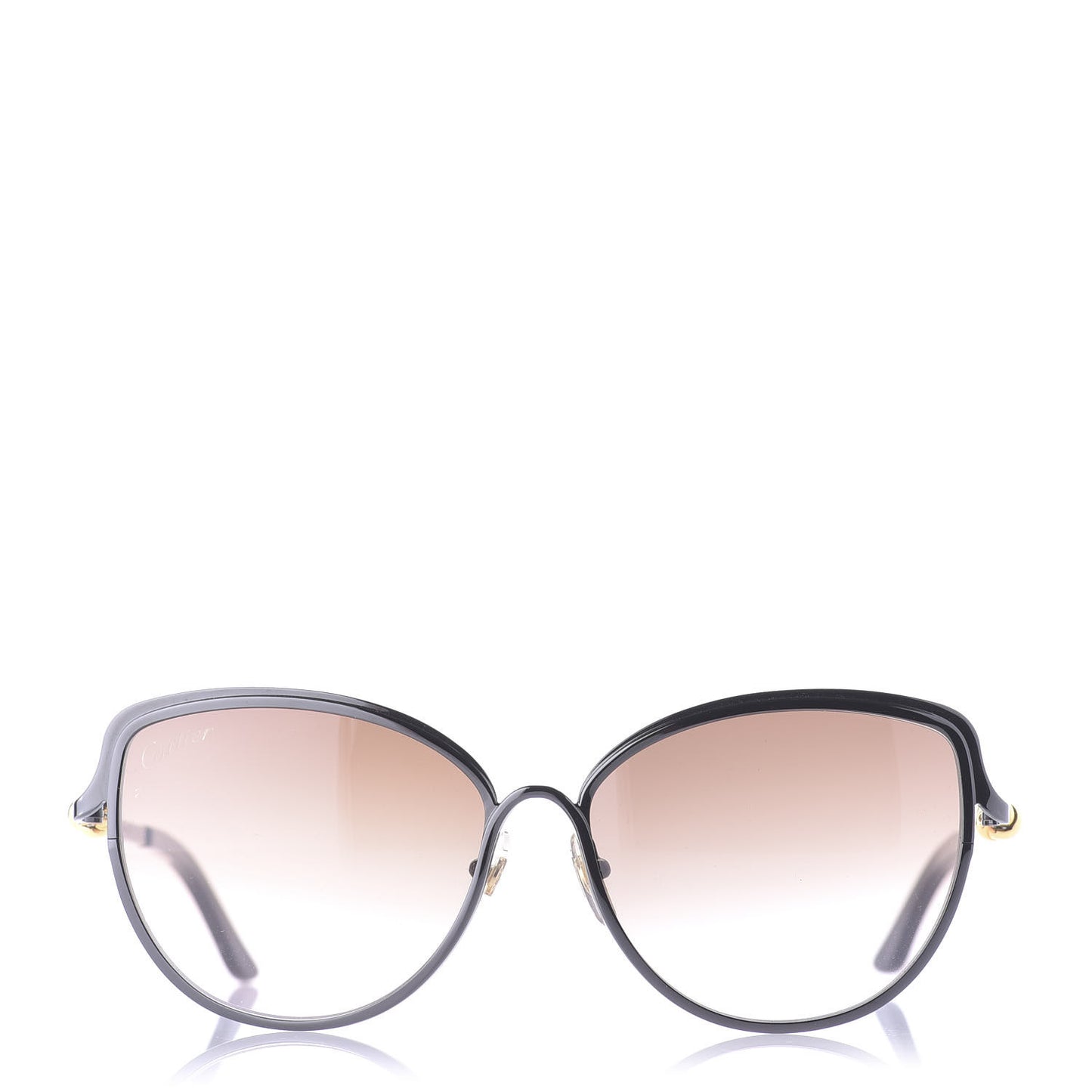 Metal Trinity Sunglasses CT0089S Black Brown