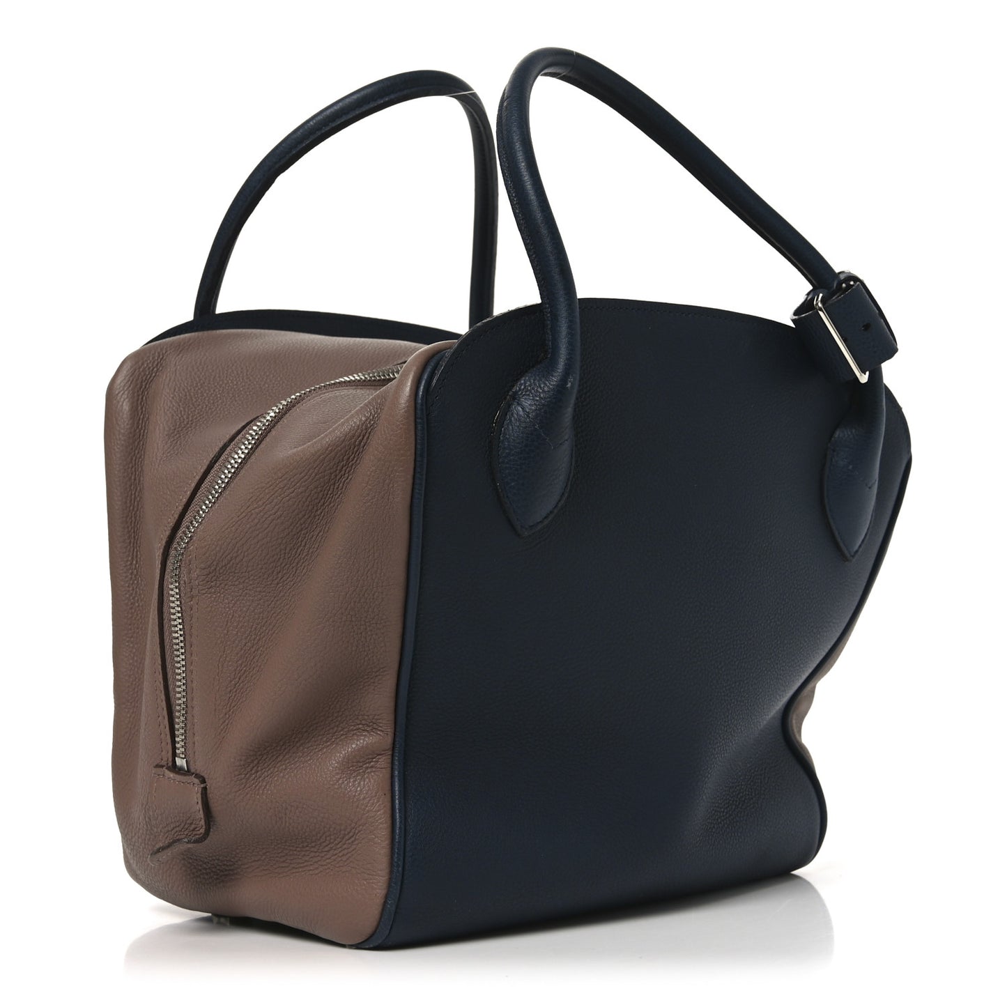 Veau Ecorce Haute Maroquinerie Milaris Blue Marine Vison