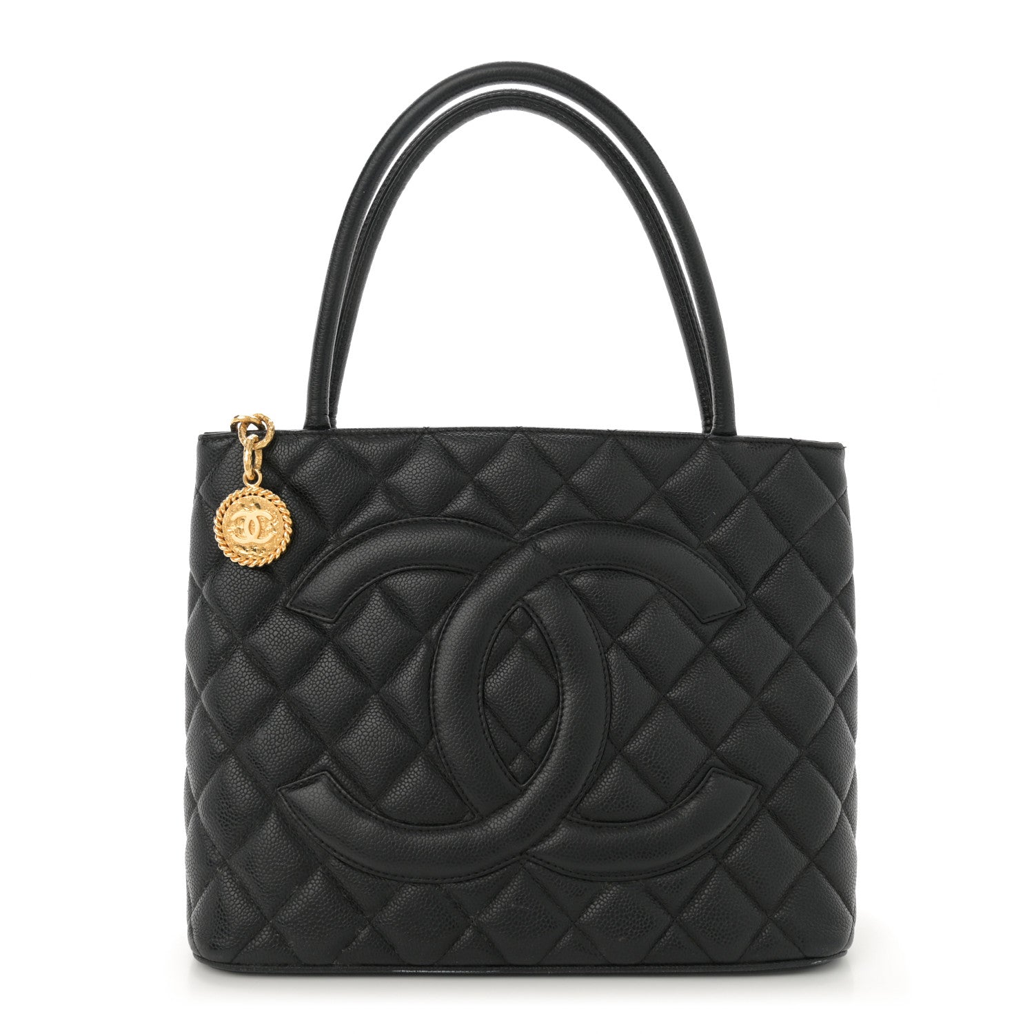 Chanel Caviar Quilted Medallion Tote Black 1 of 13