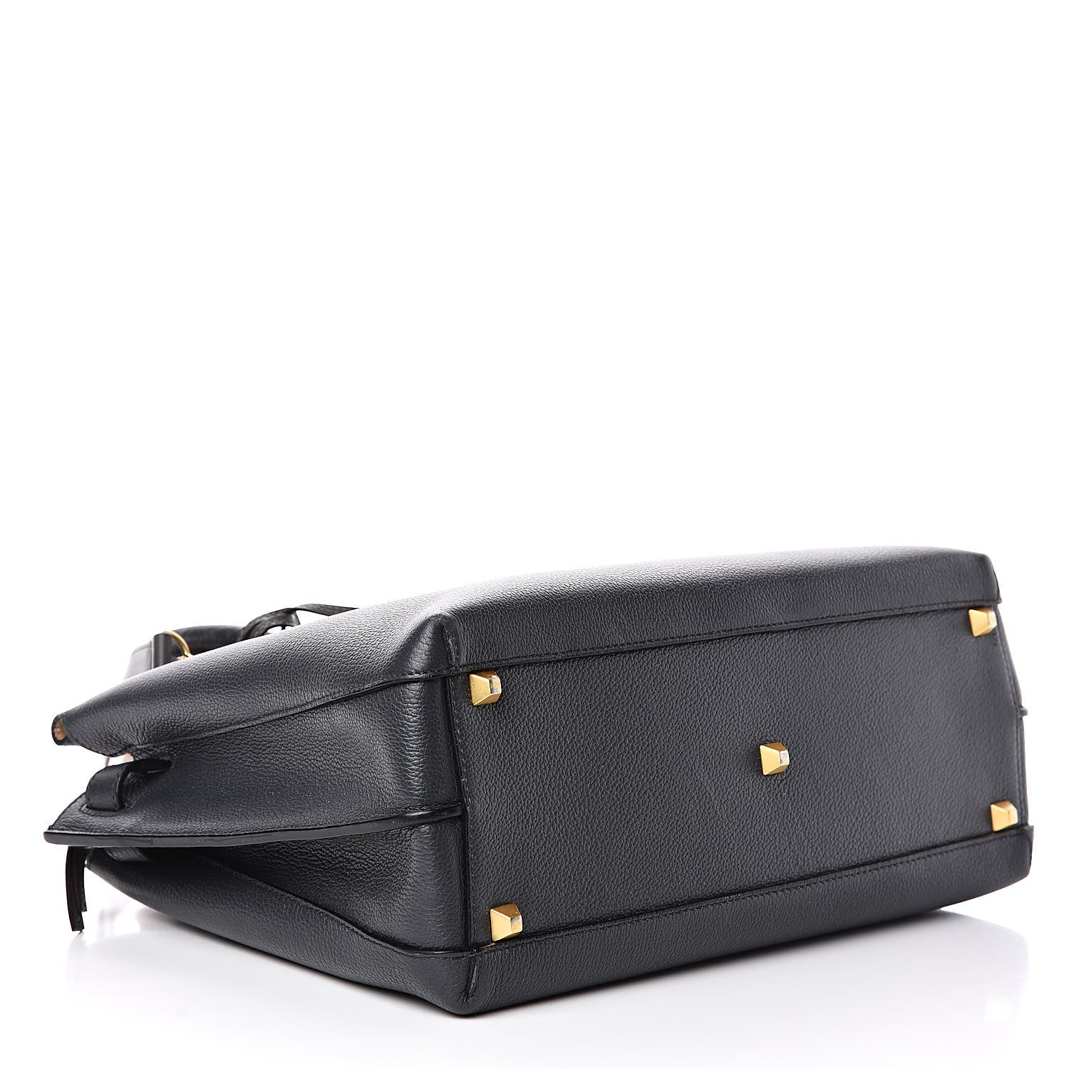 MCM Grained Calfskin Medium Milla Tote Phantom Grey 4 of 15