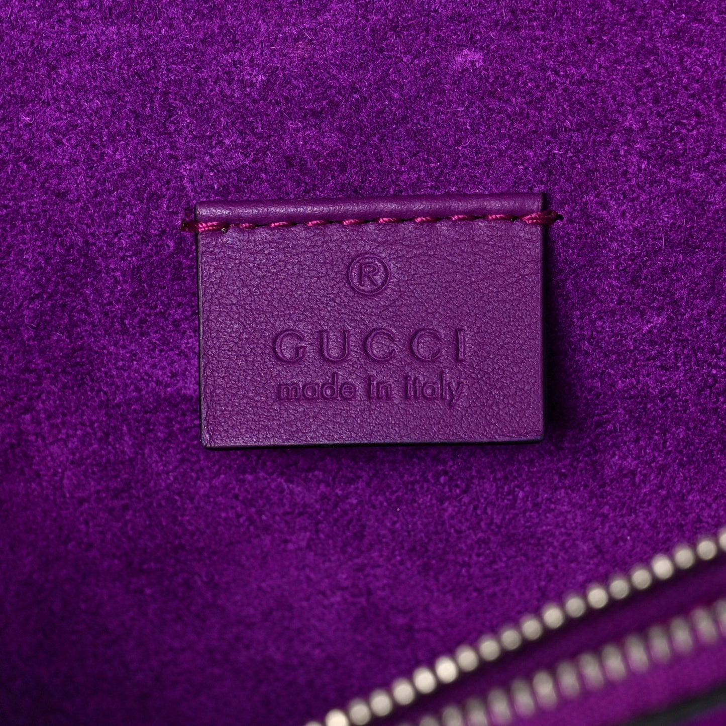 GG Supreme Monogram Embroidered Small Dionysus Shoulder Bag Purple