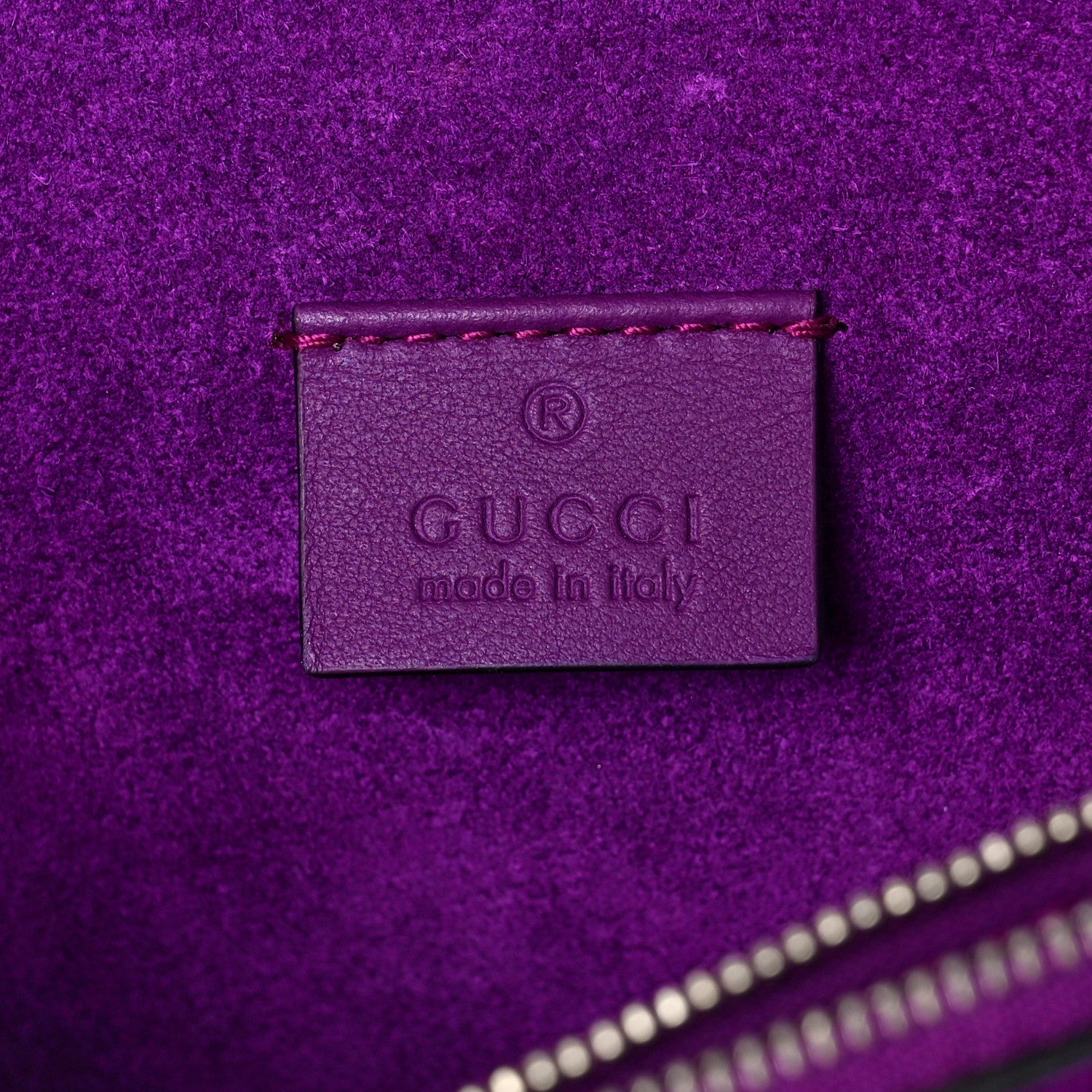Gucci GG Supreme Monogram Embroidered Small Dionysus Shoulder Bag Purple 6 of 10