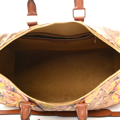 Louis Vuitton Metallic Monogram LV Garden Keepall Bandouliere 45 Gold 4 of 10