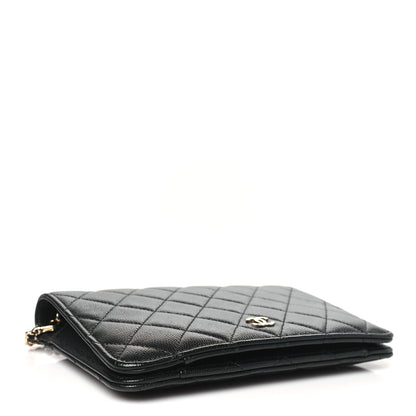 Chanel Caviar Quilted Clutch With Chain  Black 5 of 11