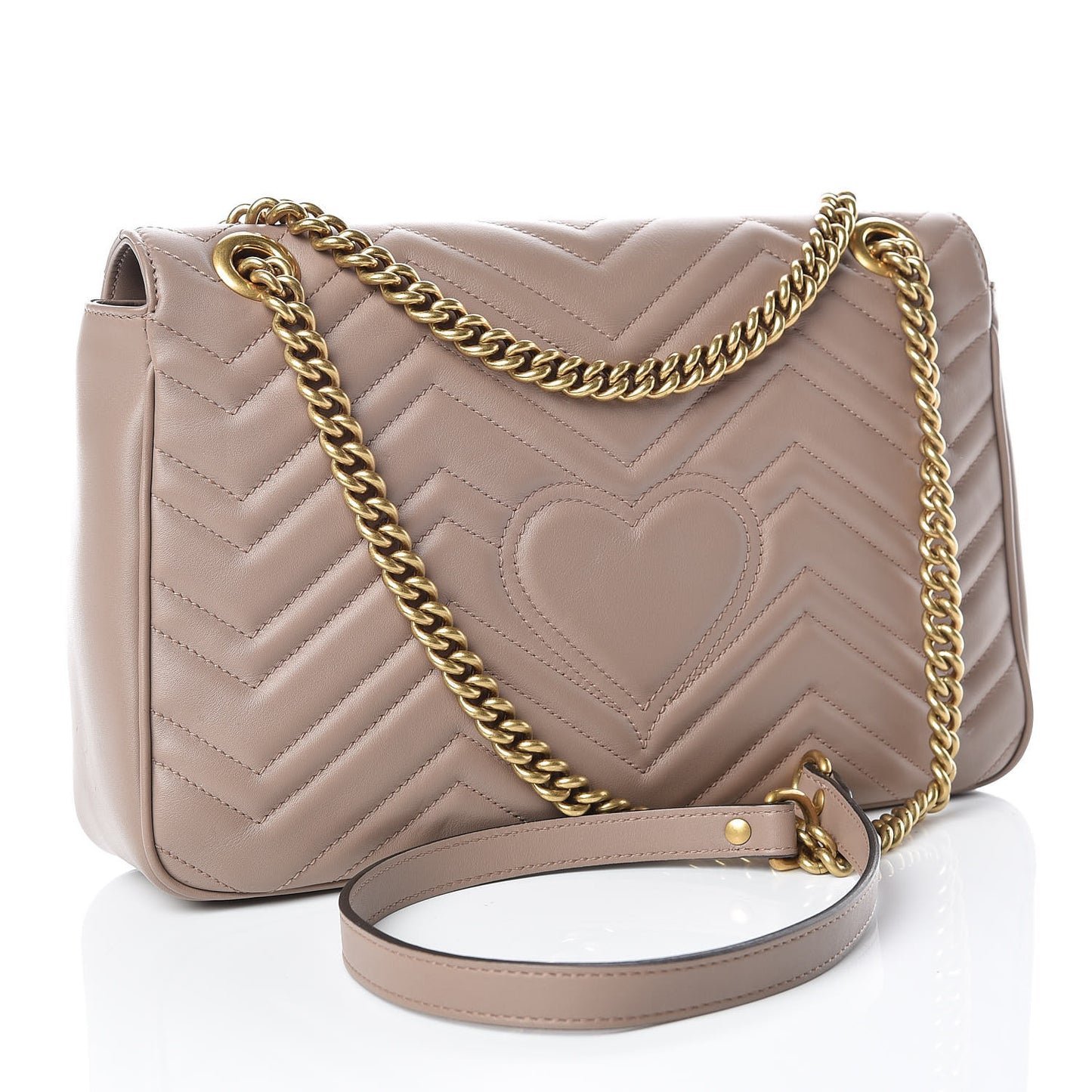 Calfskin Matelasse Medium GG Marmont Shoulder Bag Porcelain Rose