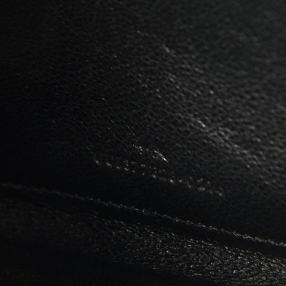 Saint Laurent Grain De Poudre Matelasse Chevron Monogram Chain Wallet Black 8 of 8