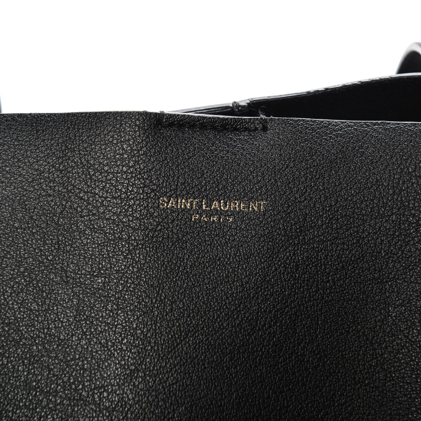 Calfskin Large Shopping Tote Black