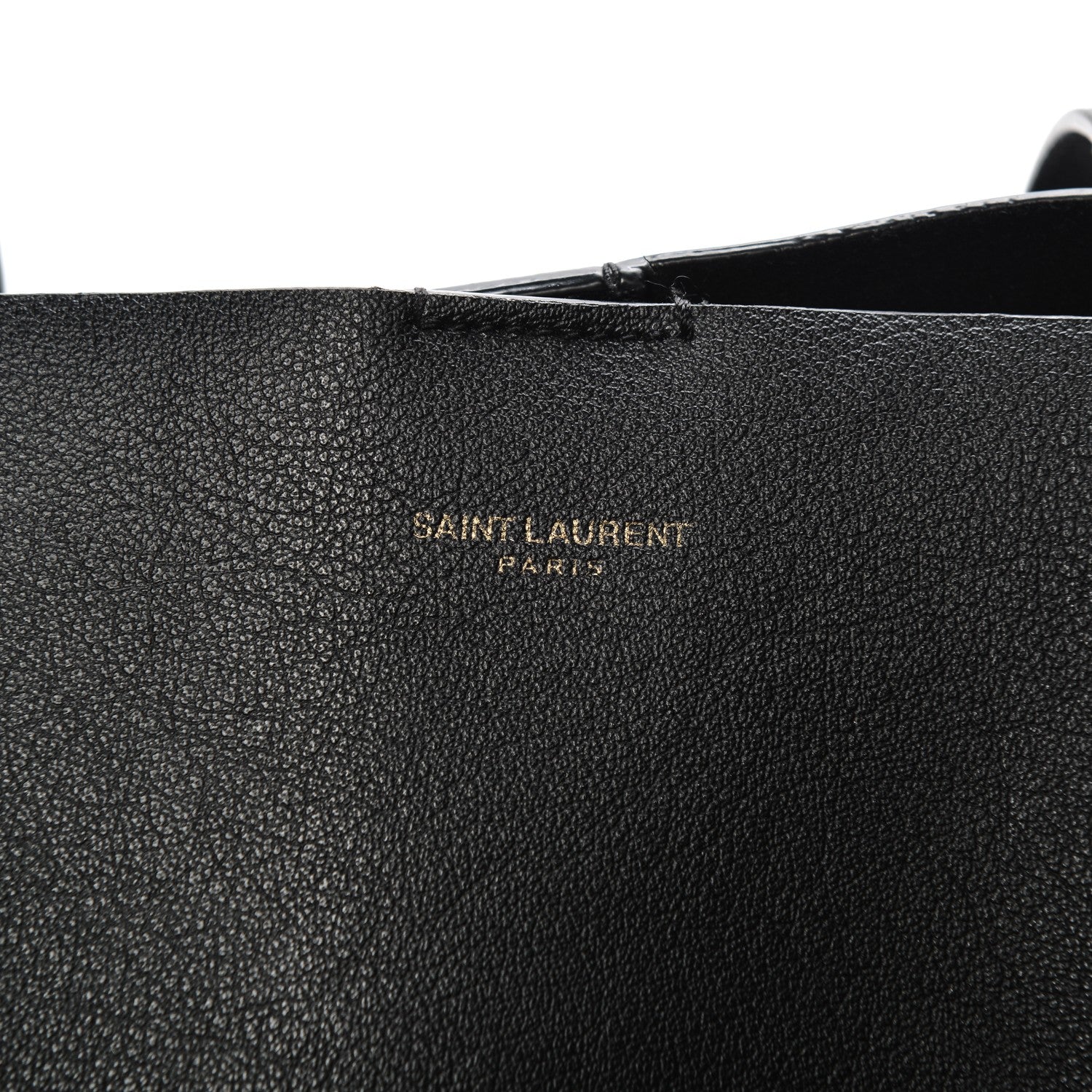 Saint Laurent Calfskin Large Shopping Tote Black 7 of 12