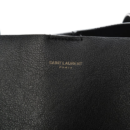 Saint Laurent Calfskin Large Shopping Tote Black 7 of 12