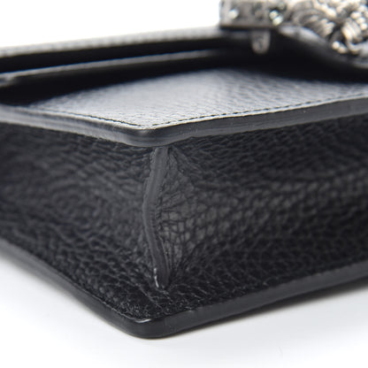 Gucci Calfskin Super Mini Dionysus Shoulder Bag Black 8 of 9
