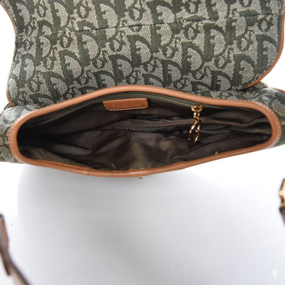 Christian Dior Monogram Saddle Bag Green 5 of 7