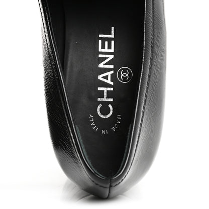 Chanel Shiny Calfskin CC Platform Mocassin Loafers 39 Black 7 of 12