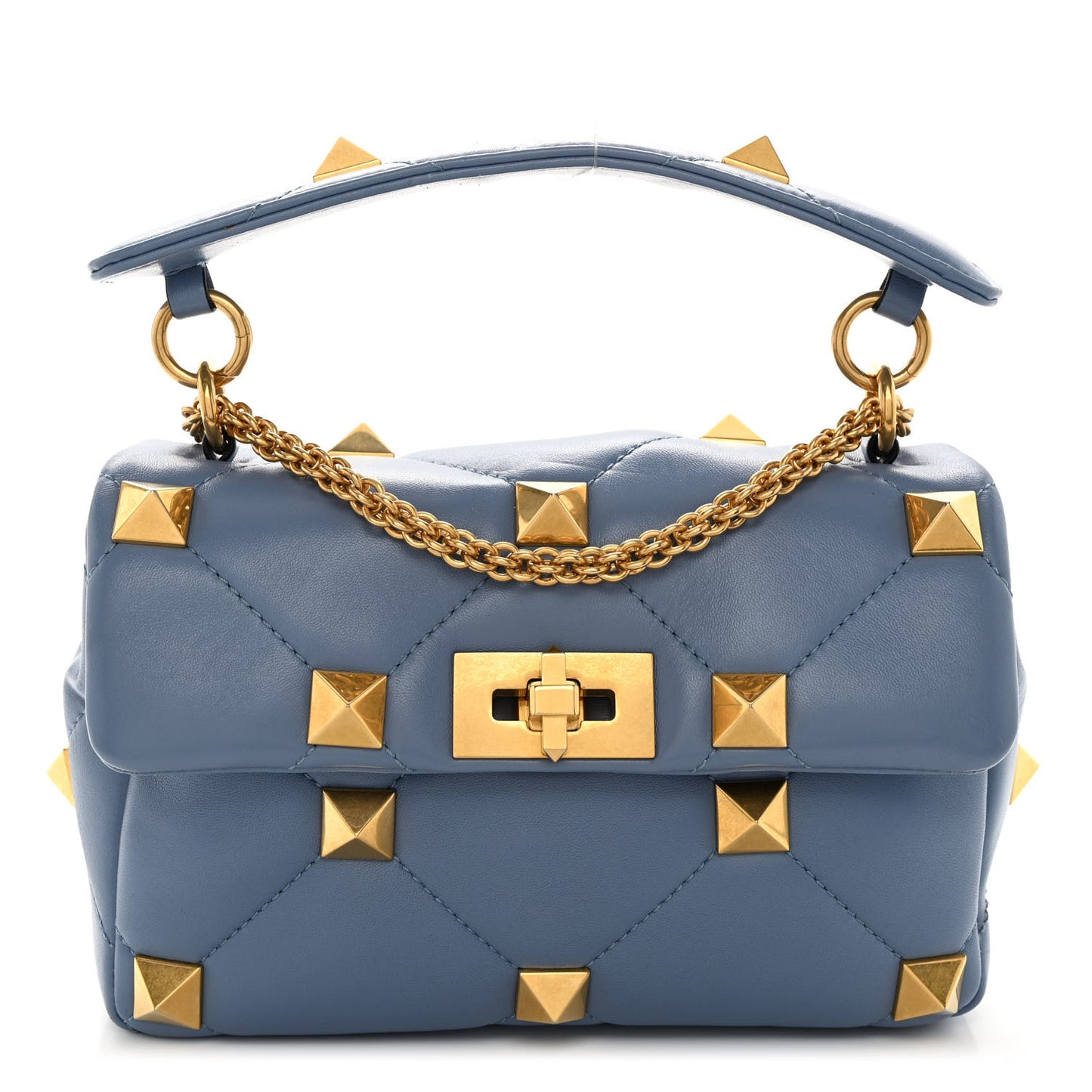 Nappa Medium Roman Stud Shoulder Bag Niagara