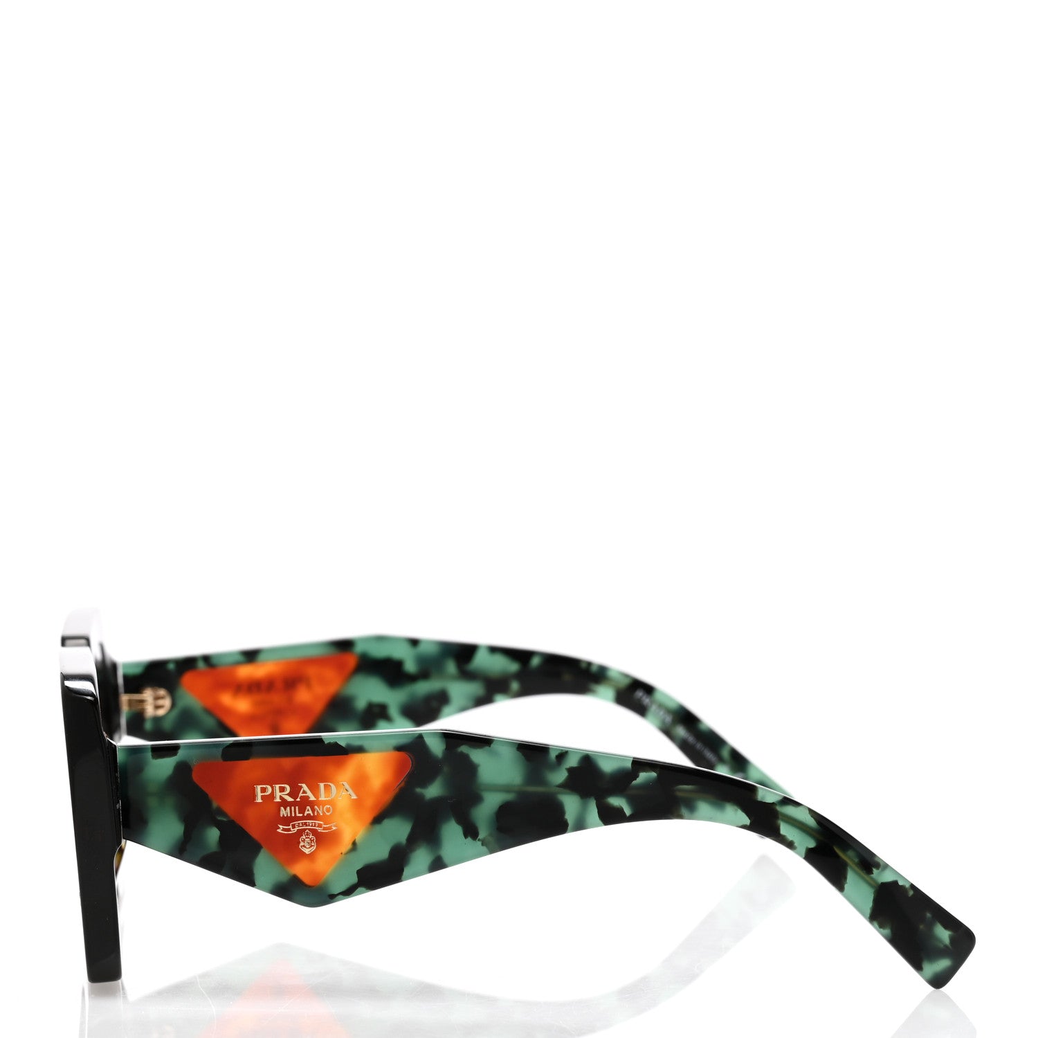 Prada Acetate Symbole Sunglasses SPR 23Y Red Tortoise 3 of 8