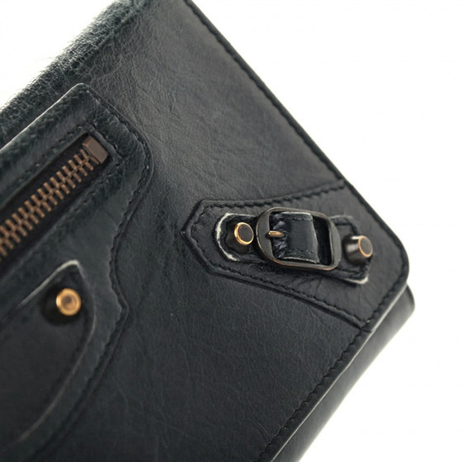 Balenciaga Agneau Classic Hardware Money Wallet Black 11 of 11