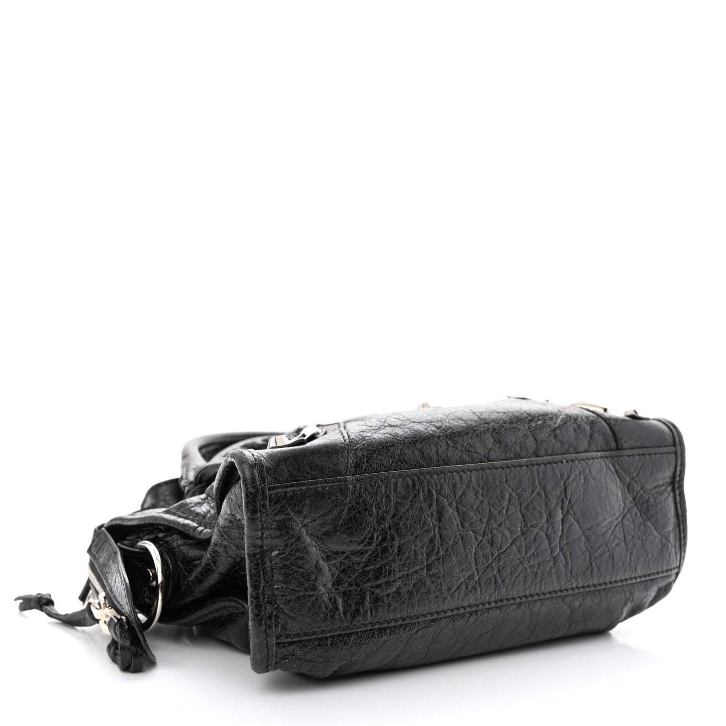 Agneau Classic Silver Hardware Mini City Black