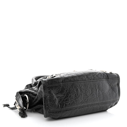 Balenciaga Agneau Classic Silver Hardware Mini City Black 4 of 13