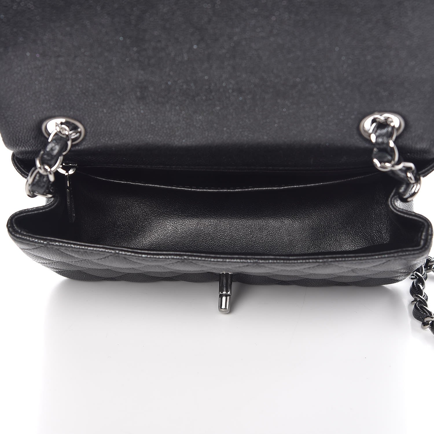 Chanel Iridescent Caviar Quilted Mini Rectangular Flap Black 5 of 8