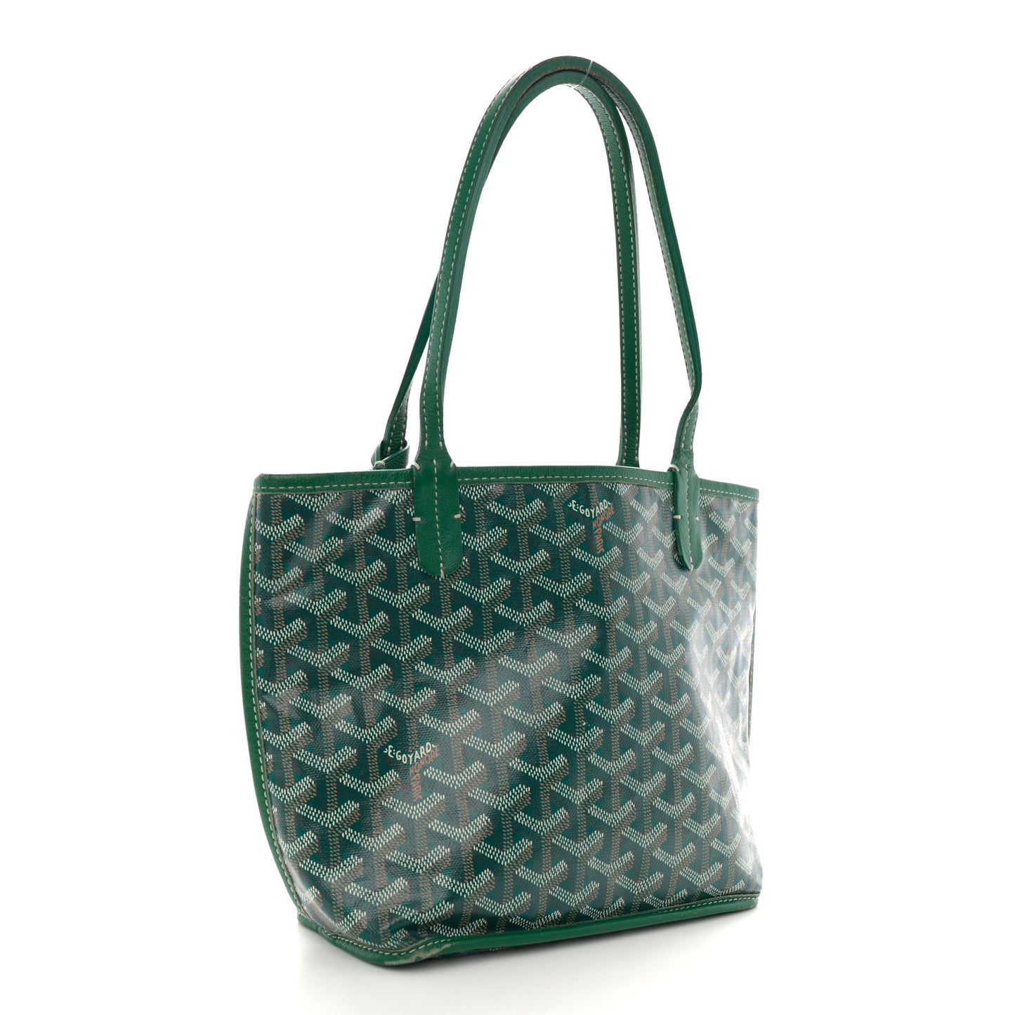 Goyardine Reversible Mini Anjou Green
