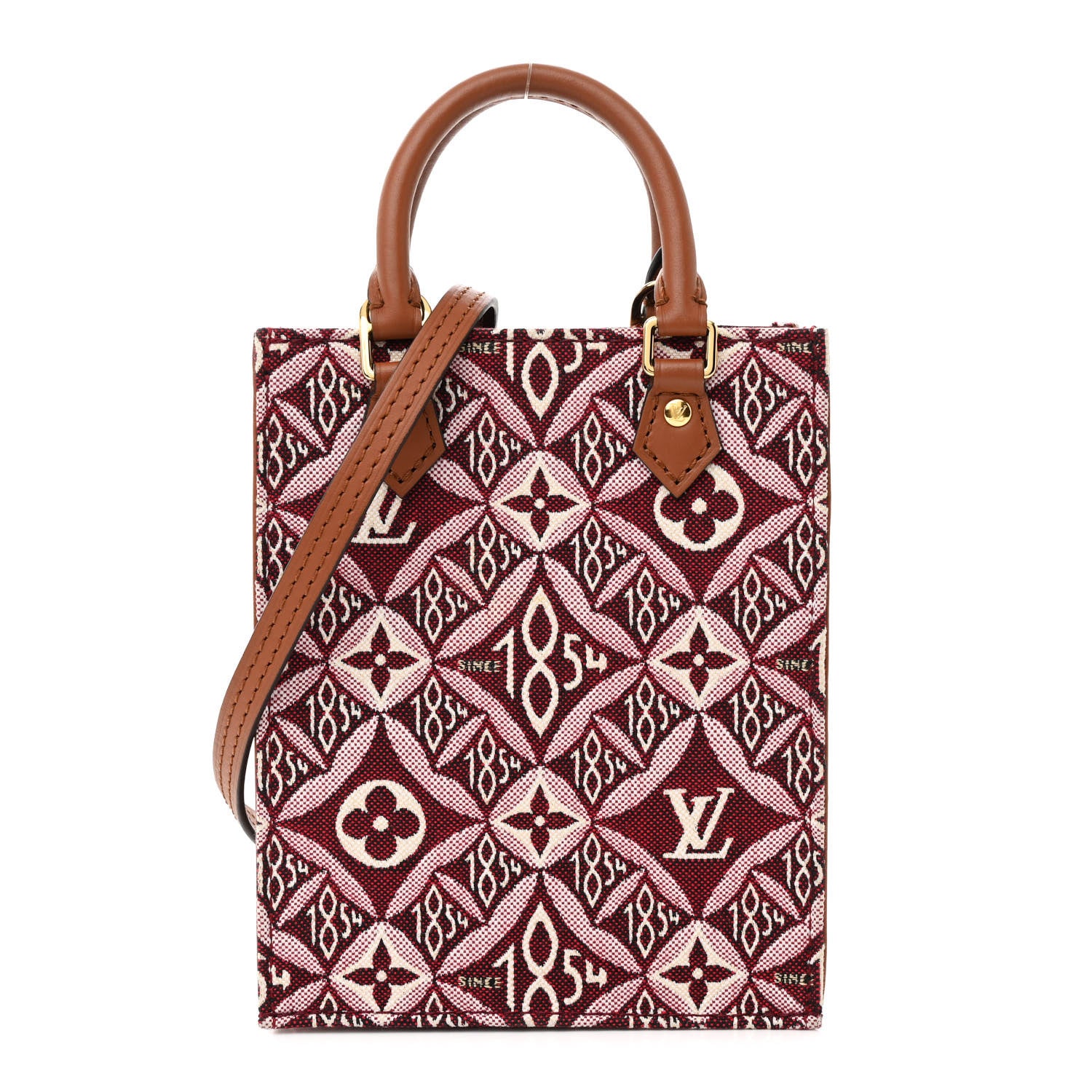 Louis Vuitton Jacquard Since 1854 Petit Sac Plat Bordeaux 1 of 10