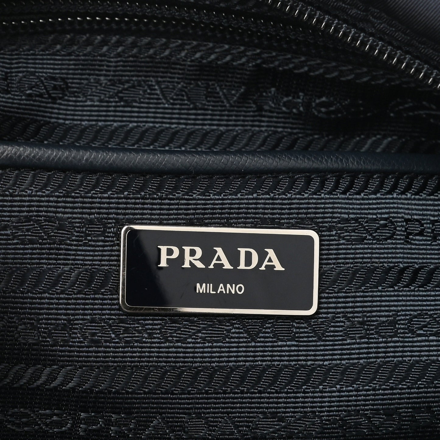 Tessuto Nylon Saffiano Vela Messenger Bag Baltico