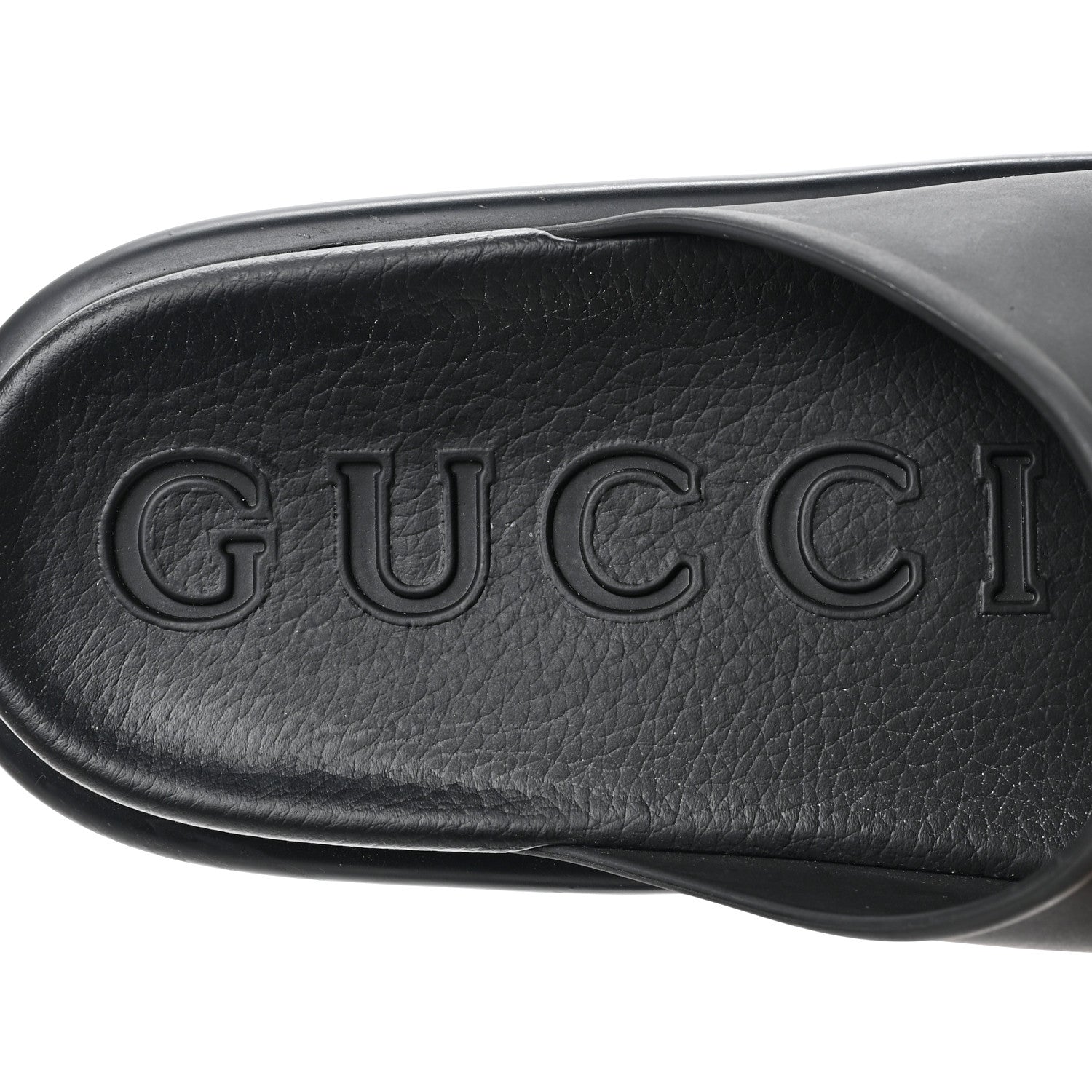 Gucci Soft Rubber Womens Interlocking G Platform 42mm Slide Sandals 41 Black 7 of 7